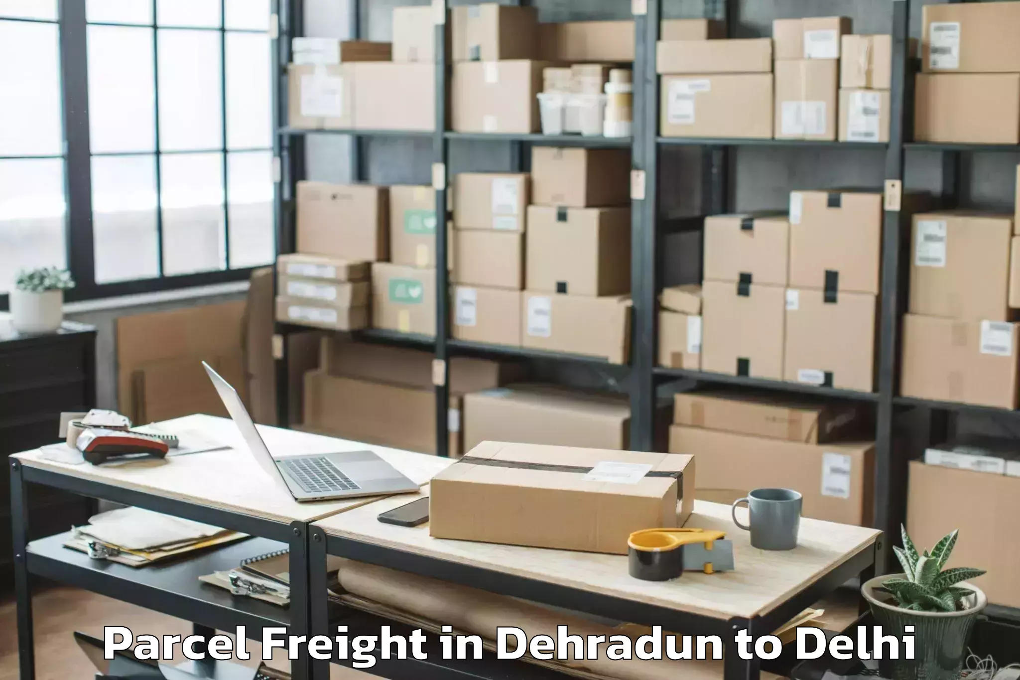 Hassle-Free Dehradun to Patel Nagar Parcel Freight